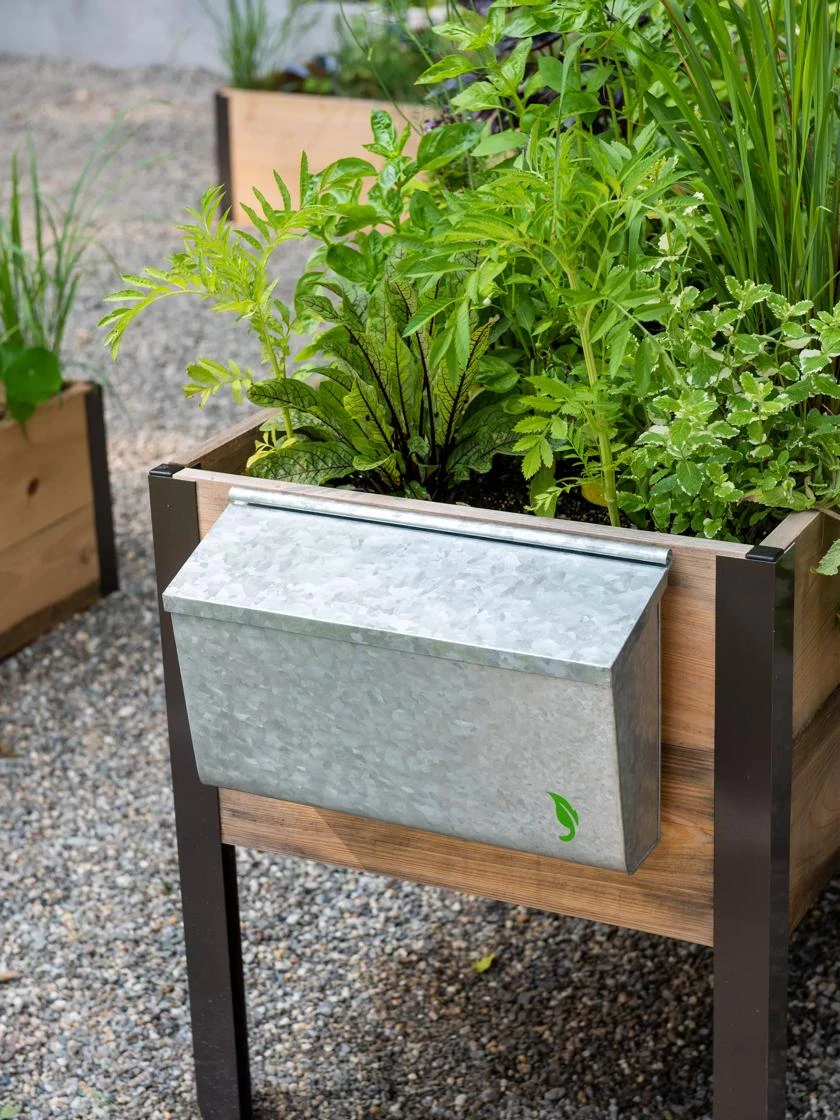 Galvanized Garden Tool Storage Box - Image 2